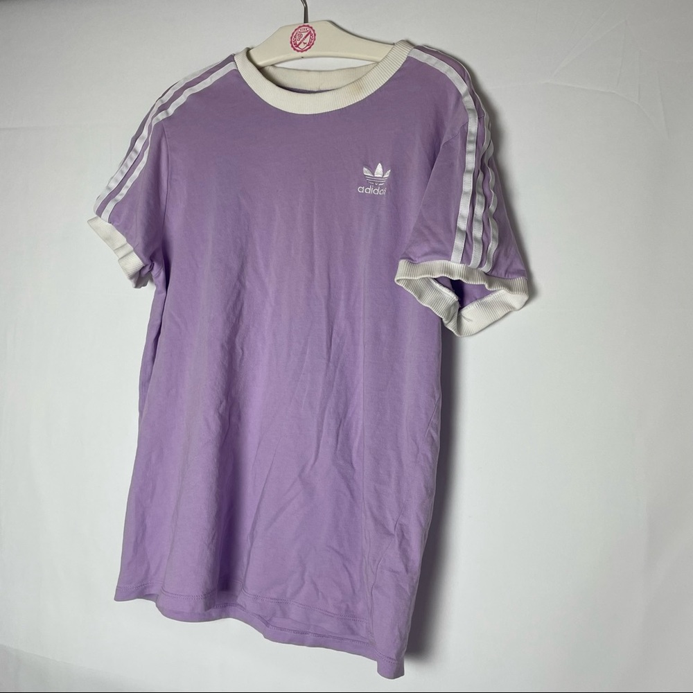 Adidas purple tee shirt